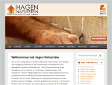 Tablet Screenshot of hagen-naturstein.de